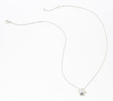 UltraFine 950 Sterling Silver Star Motif Necklace 17" + 1"